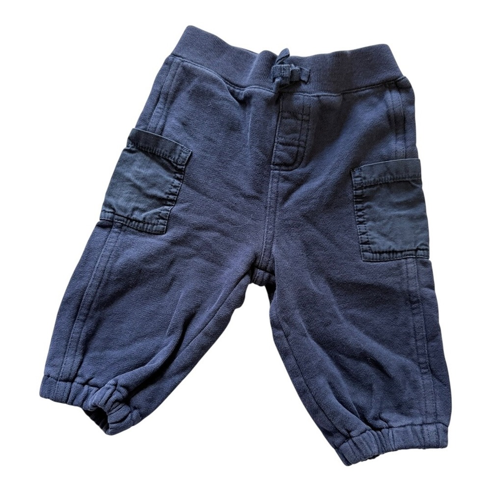 Ralph Lauren Joggers‎ Kids 9M Navy Blue Cargo Sweatpants Cotton Blend